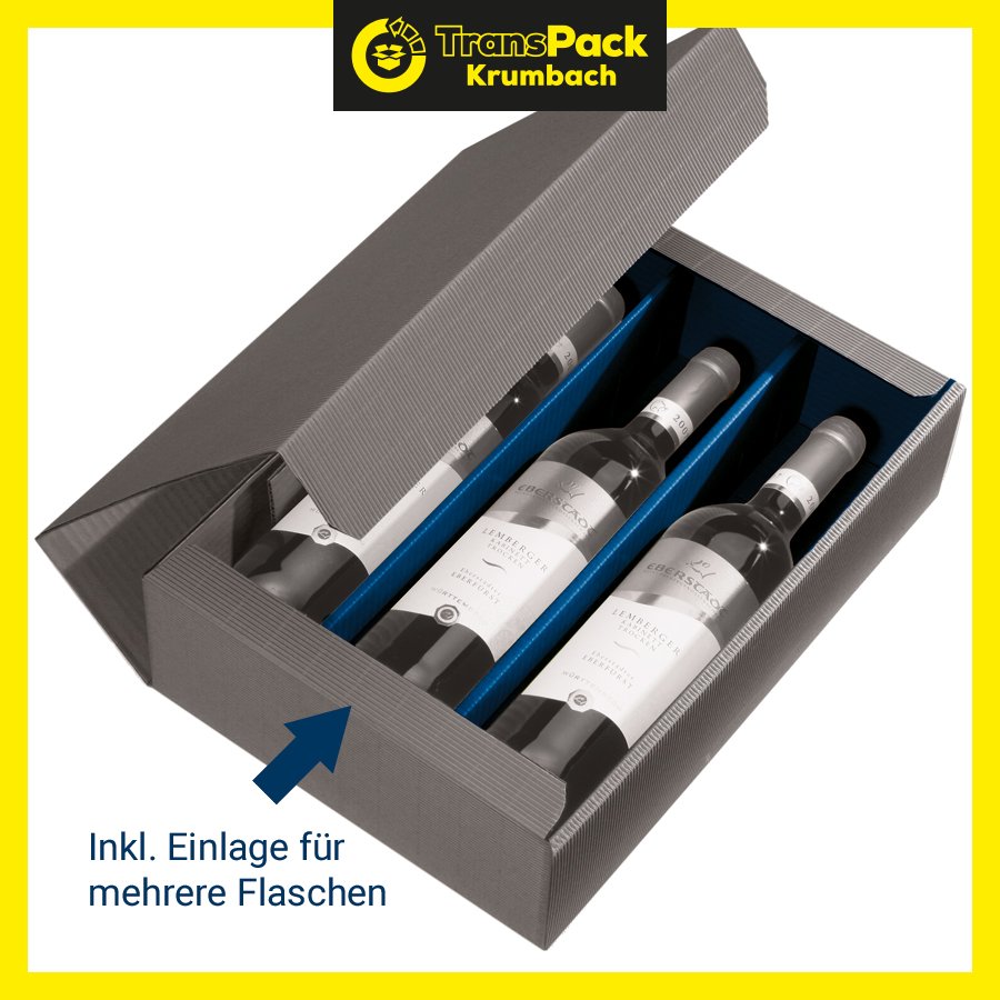 Inkl. Einlage fr Flaschen, Abbildung bzw. Farbe kann abweichen