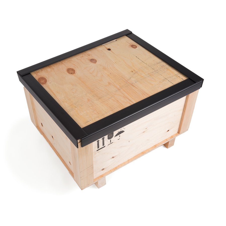 Beim Sichern mit Umreifungsband verhindern die Kantenschutzleisten Druckstellen und Einschneiden Beim Sichern mit Umreifungsband verhindern die Kantenschutzleisten Druckstellen und Einschneiden