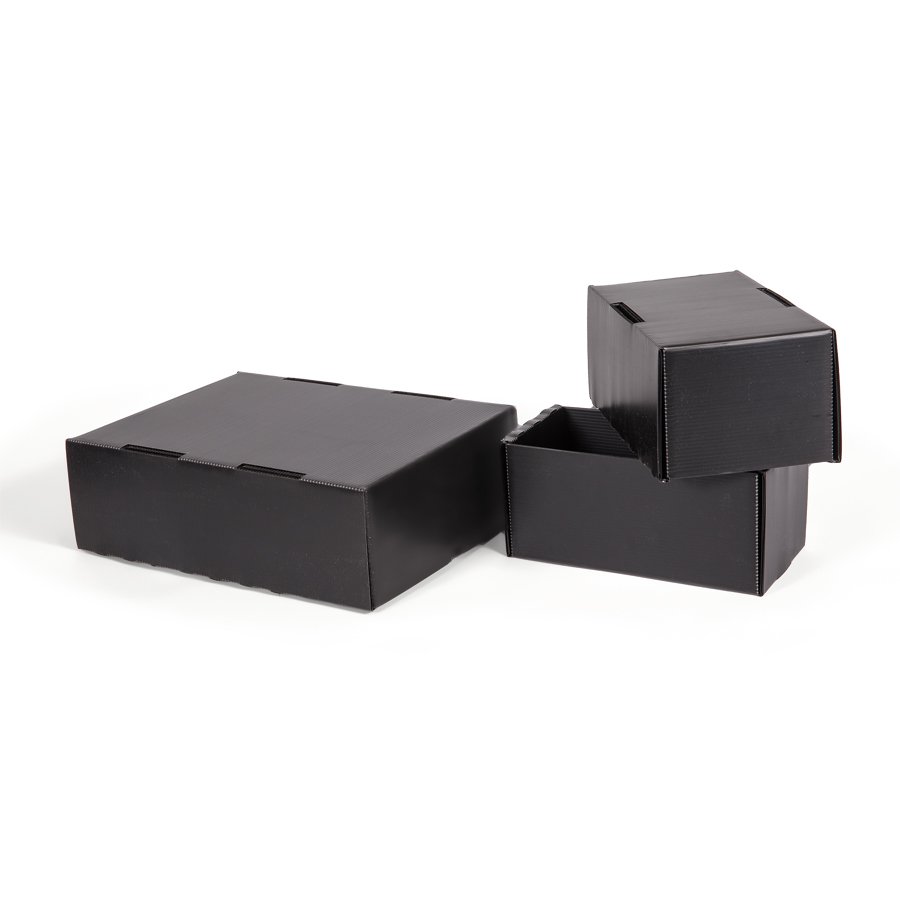 Die 2-teilige Verpackung wird flachliegend angeliefert und ist einfach und schnell aufgerichtet Die 2-teilige Verpackung wird flachliegend angeliefert und ist einfach und schnell aufgerichtet