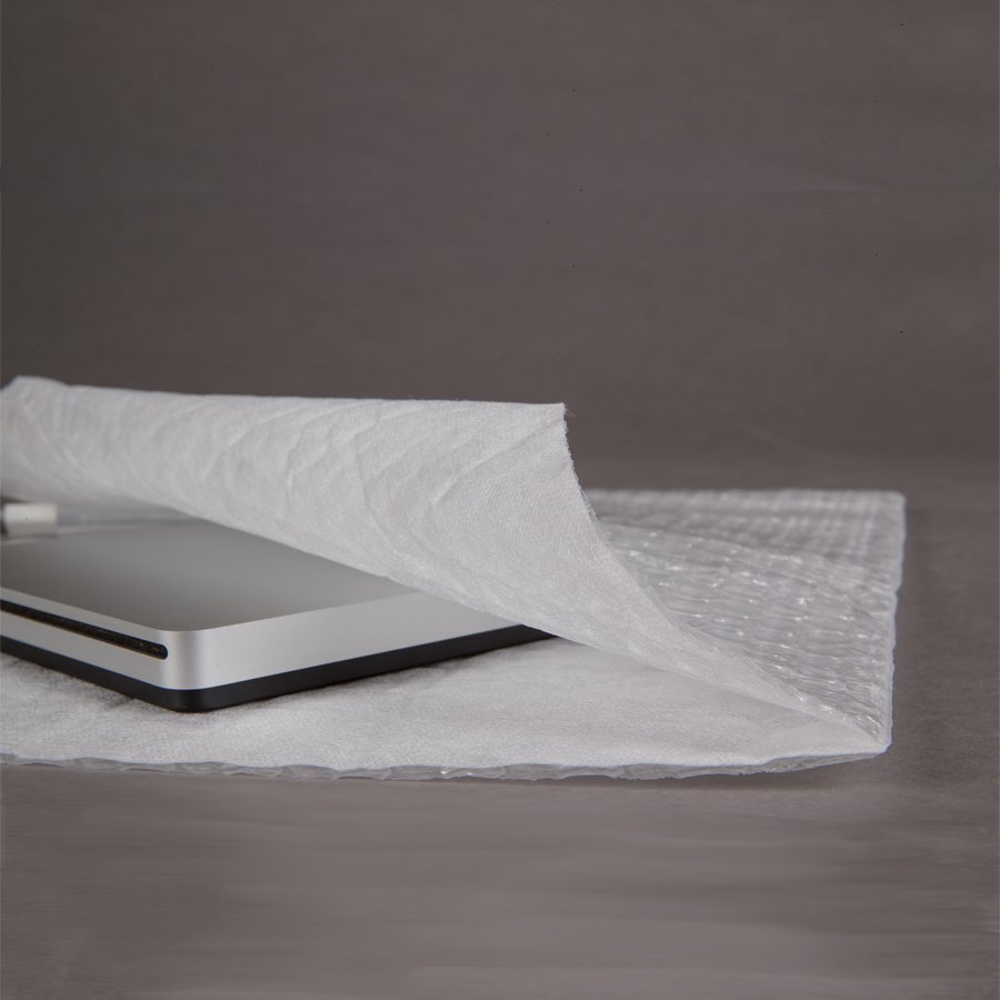 Die Kombination aus Luftpolsterfolie und Vlies macht den Beutel besonders robust und reißfest Die Kombination aus Luftpolsterfolie und Vlies macht den Beutel besonders robust und reißfest