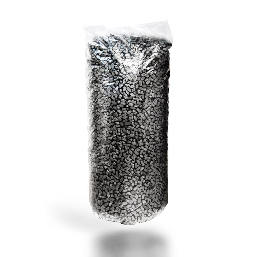 Die Chips sind komplett aus recyceltem Material hergestellt und selbst ebenfalls zu 100% recycelbar Die Chips sind komplett aus recyceltem Material hergestellt und selbst ebenfalls zu 100% recycelbar