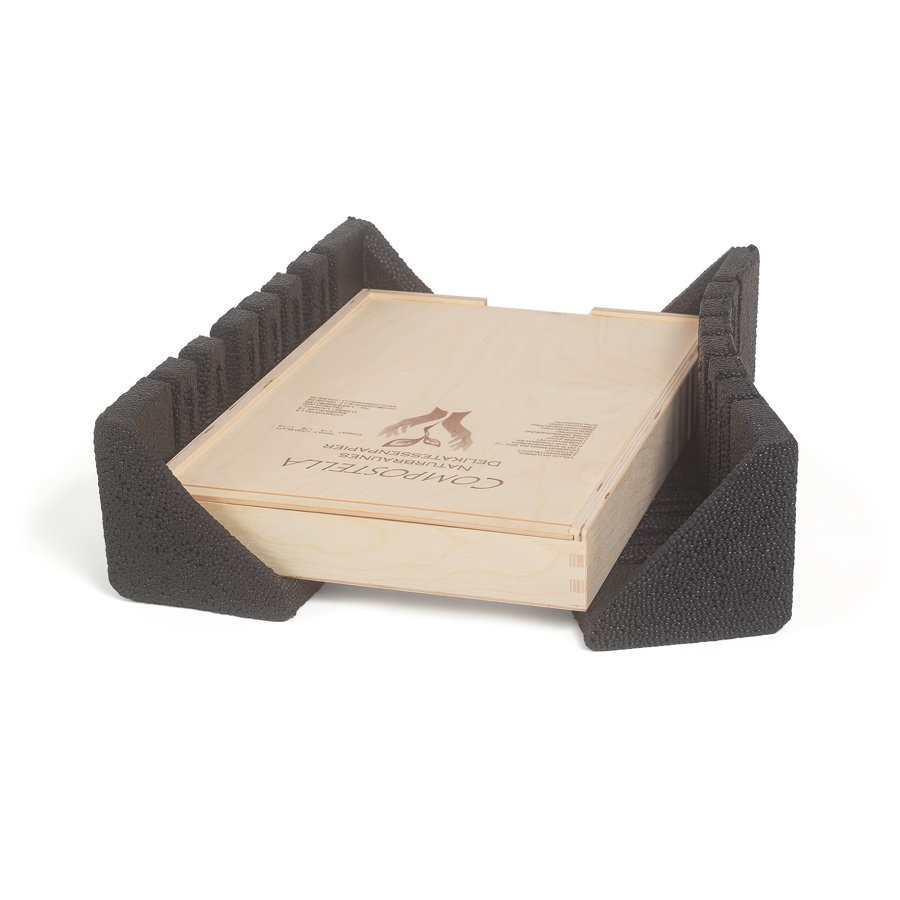 Extrem formstabiles und gleichzeitig sehr elastisches Kantenschutzprofil aus dem Schaumstoff Piocelan Extrem formstabiles und gleichzeitig sehr elastisches Kantenschutzprofil aus dem Schaumstoff Piocelan