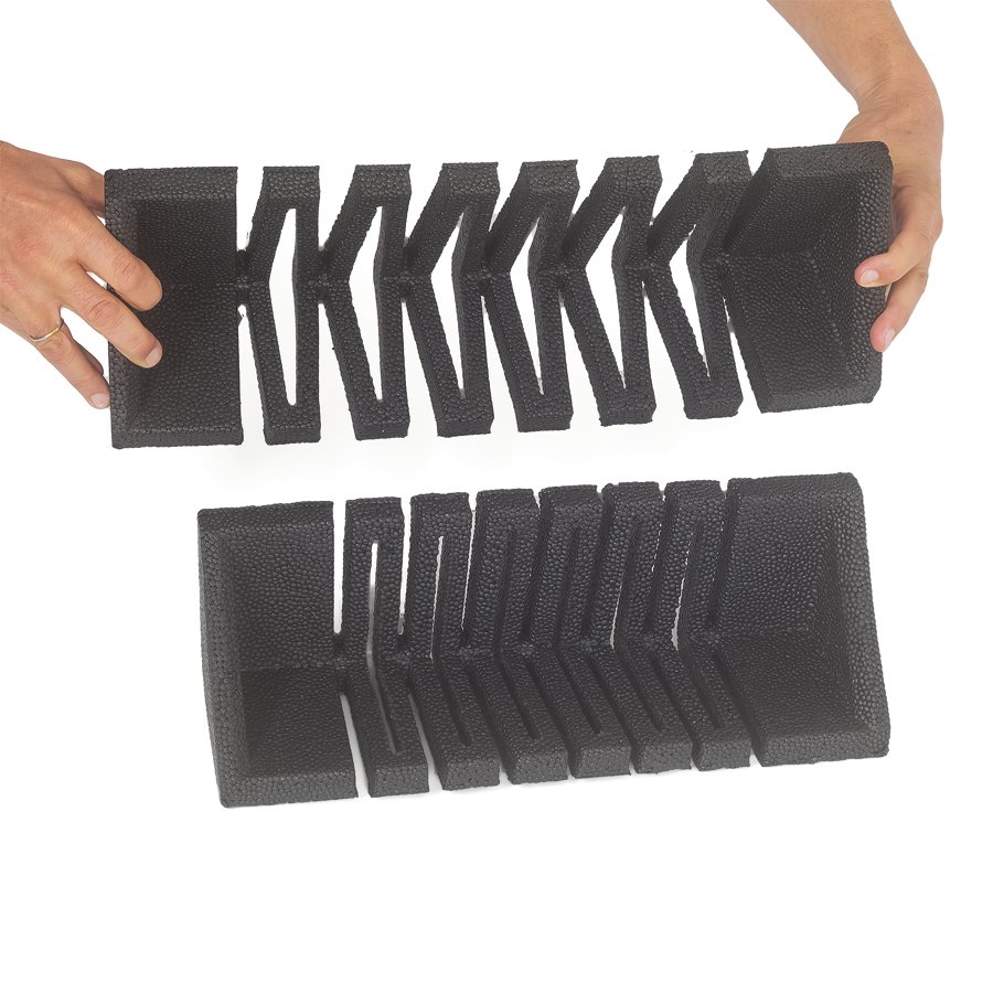 Längenvariabel dank praktischem Ziehharmonika-Effekt, Dehnbereich von 375 mm bis circa 460 mm Längenvariabel dank praktischem Ziehharmonika-Effekt, Dehnbereich von 375 mm bis circa 460 mm