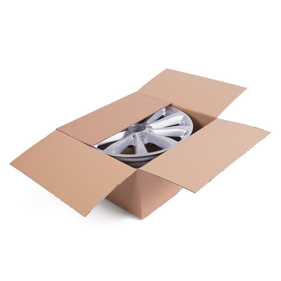 Mit unseren Felgenkartons lagern und verschicken Sie Felgen von 15 bis 22 Zoll sicher Mit unseren Felgenkartons lagern und verschicken Sie Felgen von 15 bis 22 Zoll sicher
