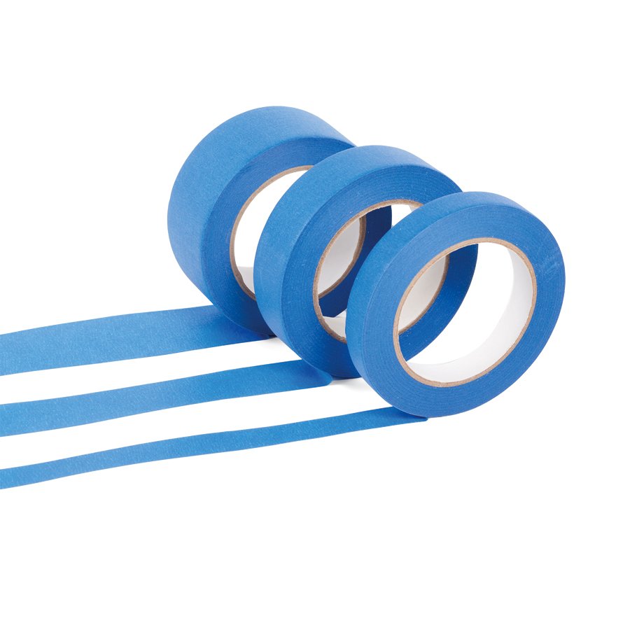 Hochqualitatives blaues Feinkreppklebeband für Innen- und Außenbereich Hochqualitatives blaues Feinkreppklebeband für Innen- und Außenbereich