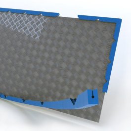 Flexibel einsetzbar Platte mit Edge Pad U-Profil