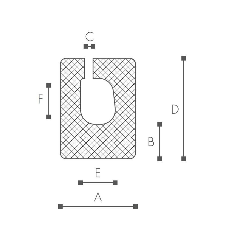 Abmessungen der Schaumprofile (siehe Preistabelle) Abmessungen der Schaumprofile (siehe Preistabelle)