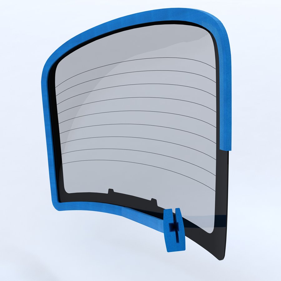 Idealer Rundum-Polsterschutz für Windschutzscheiben mit Dichtung an der Außenseite der Scheibe Idealer Rundum-Polsterschutz für Windschutzscheiben mit Dichtung an der Außenseite der Scheibe