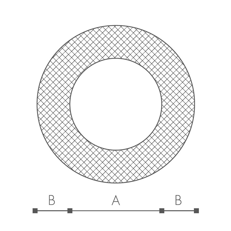 Abmessungen des Schaumprofils (siehe Preistabelle) Abmessungen des Schaumprofils (siehe Preistabelle)