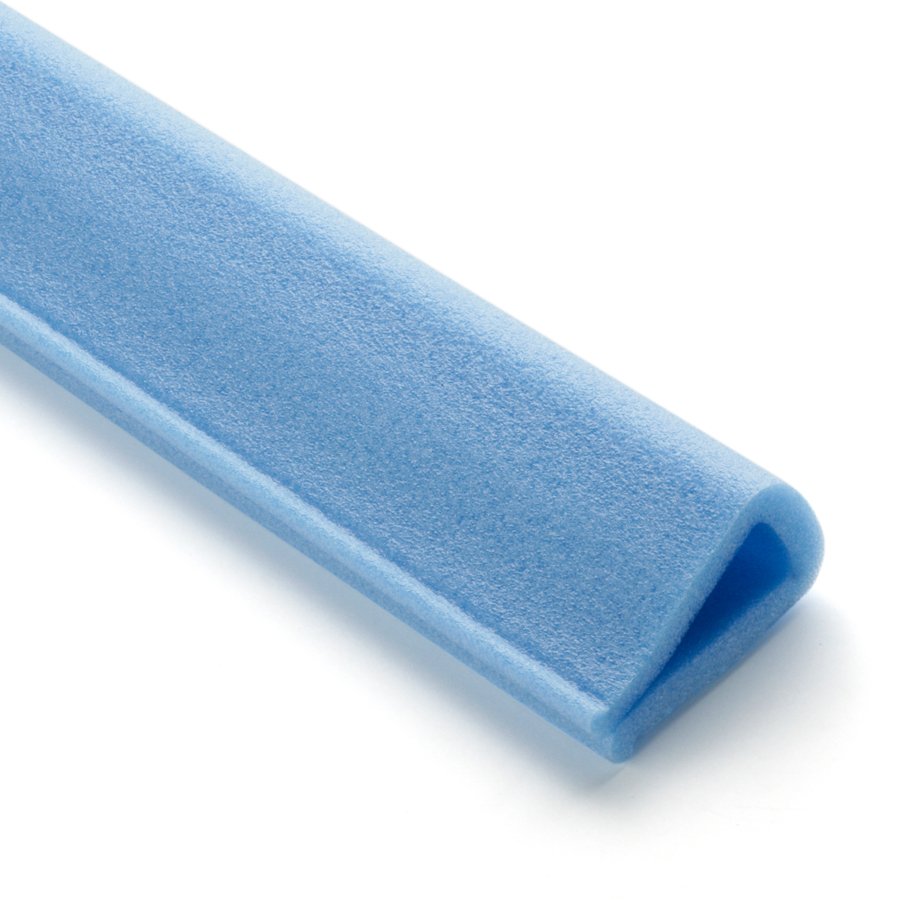Der blaue PE-LD Schaum ist feuchtigkeitsresistent, wiederverwendbar und 100% recycelbar Der blaue PE-LD Schaum ist feuchtigkeitsresistent, wiederverwendbar und 100% recycelbar