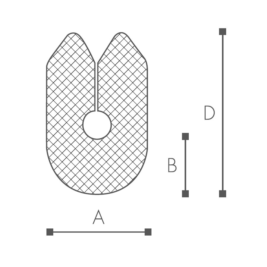 Abmessungen des Schaumprofils (siehe Preistabelle) Abmessungen des Schaumprofils (siehe Preistabelle)
