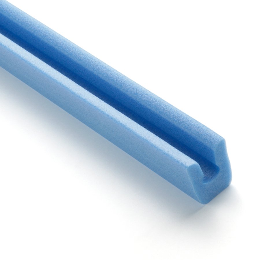 Der blaue PE-LD Schaum ist feuchtigkeitsresistent, wiederverwendbar und 100% recycelbar Der blaue PE-LD Schaum ist feuchtigkeitsresistent, wiederverwendbar und 100% recycelbar