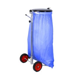 Mobiler Mllsackstnder mit groen Rdern
