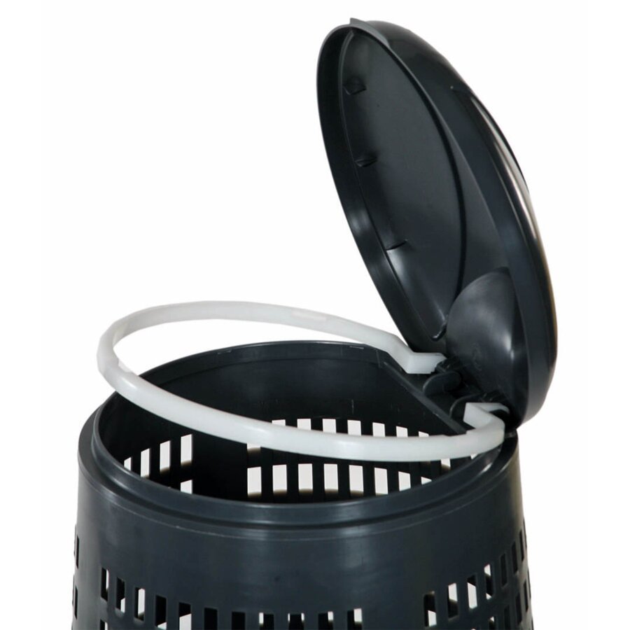 Deckel inklusive Klemmring zum einfachen Befestigen des Müllsacks Deckel inklusive Klemmring zum einfachen Befestigen des Müllsacks