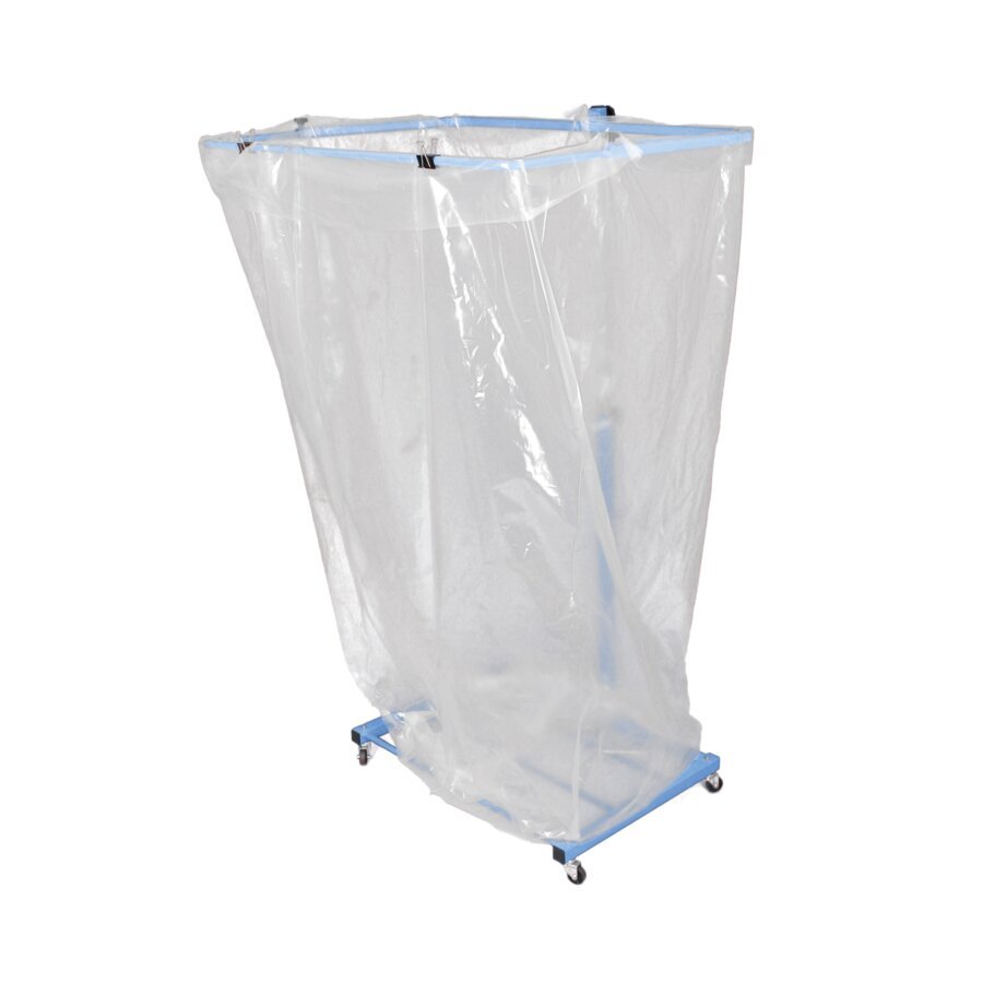 Praktisches Stahlgestell zum Einhängen von Seitenfalten-Abfallsäcken mit 2.500 Liter Volumen Praktisches Stahlgestell zum Einhängen von Seitenfalten-Abfallsäcken mit 2.500 Liter Volumen