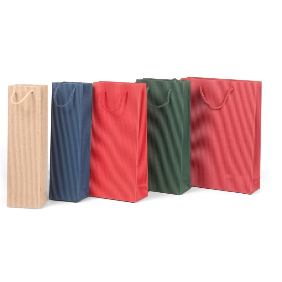 Vielseitig verwendbare Tragetaschen aus dekorativer Offener Welle, ideal fr Prsente oder Messen