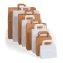 Kraftpapier-Tasche mit flachem Henkel: die klassische Papiertragetasche Kraftpapier-Tasche mit flachem Henkel: die klassische Papiertragetasche