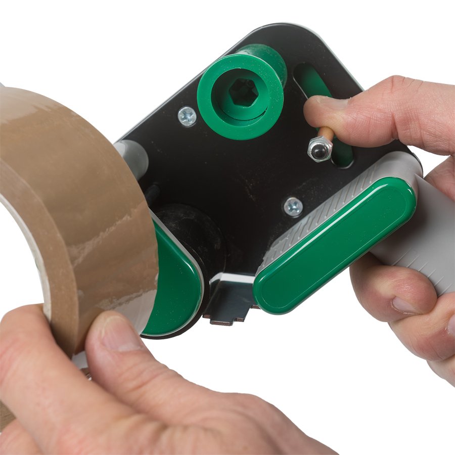 Die Rolle lässt sich einfach in den Abroller einlegen Die Rolle lässt sich einfach in den Abroller einlegen