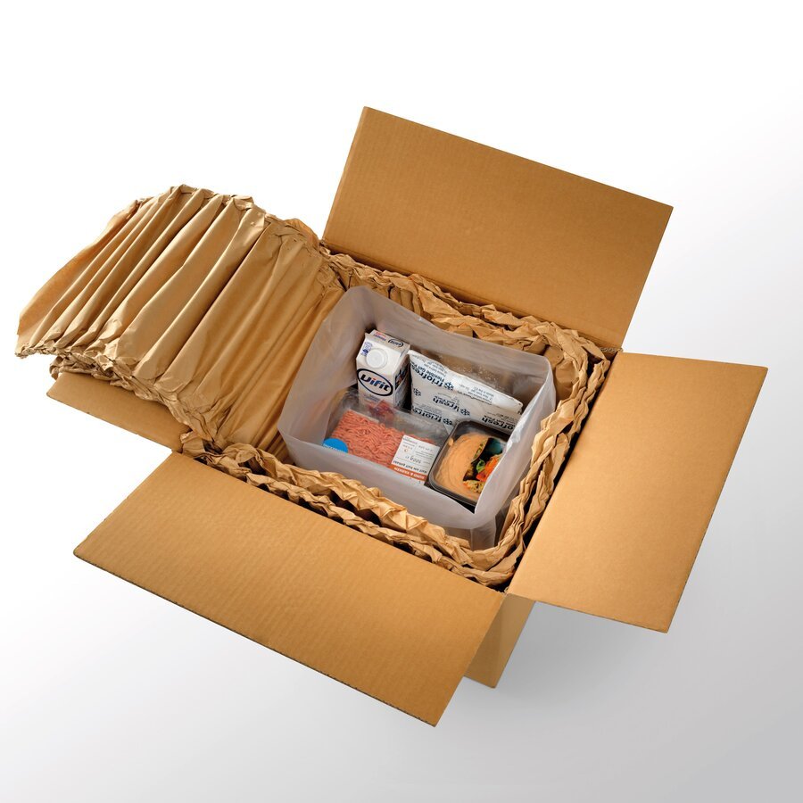 Wirkt isolierend, auch fr gekhlte oder gefrorene Produkte geeignet