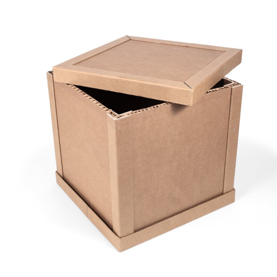 Steckkisten aus Wabenplatten sind leicht aufzubauen