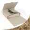 Drehfix Universal- und Buchverpackung aus Graspapier Drehfix Universal- und Buchverpackung aus Graspapier