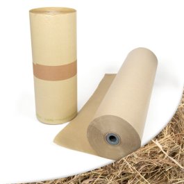 Packpapier aus Graspapier auf der Rolle