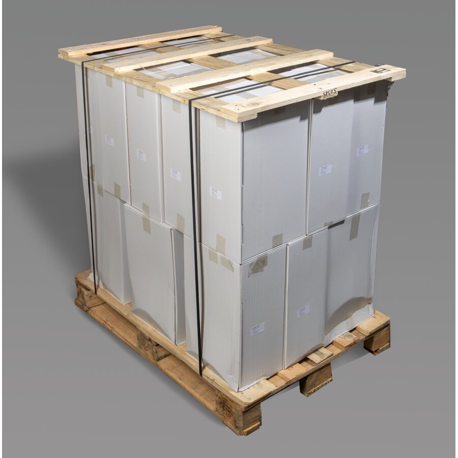 Palettendeckel aus Holz, bestehend aus 3 Unterzgen und 4 Deckbrettern