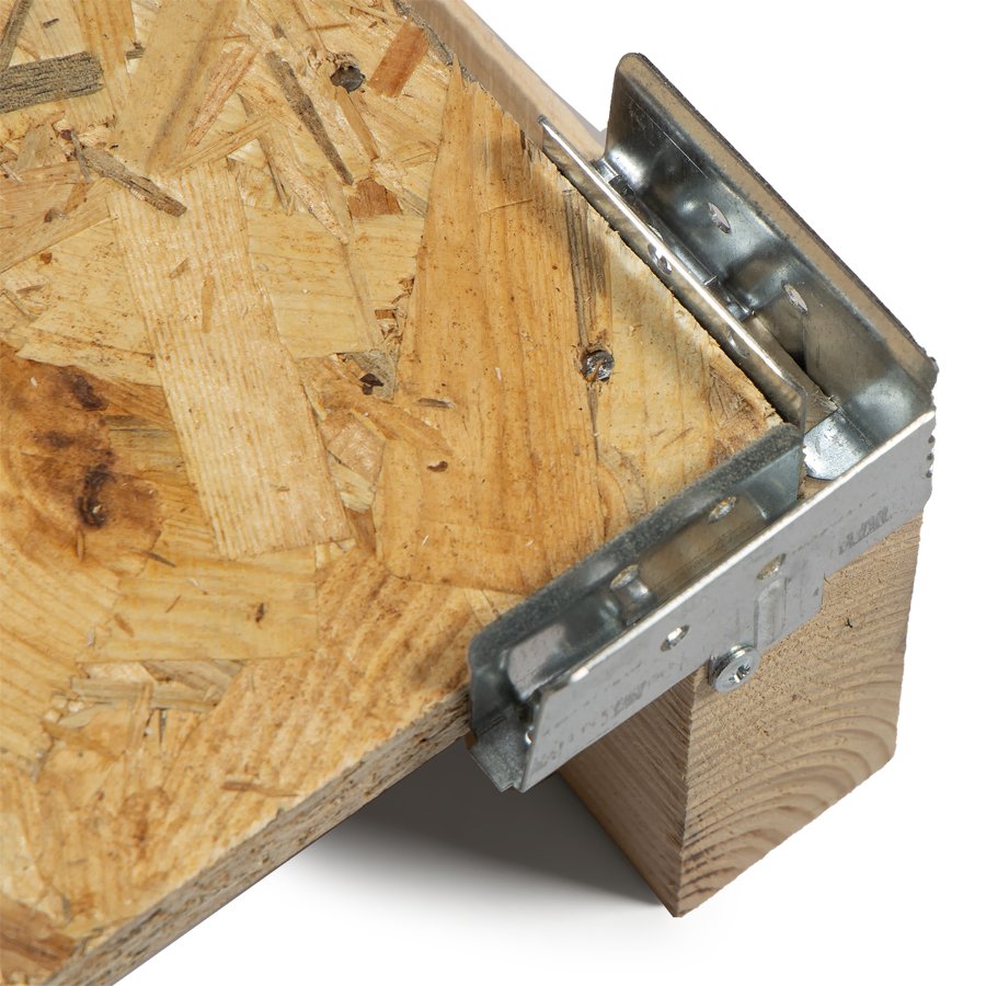 In den Metallecken können die Seitenteile eingesteckt werden In den Metallecken können die Seitenteile eingesteckt werden