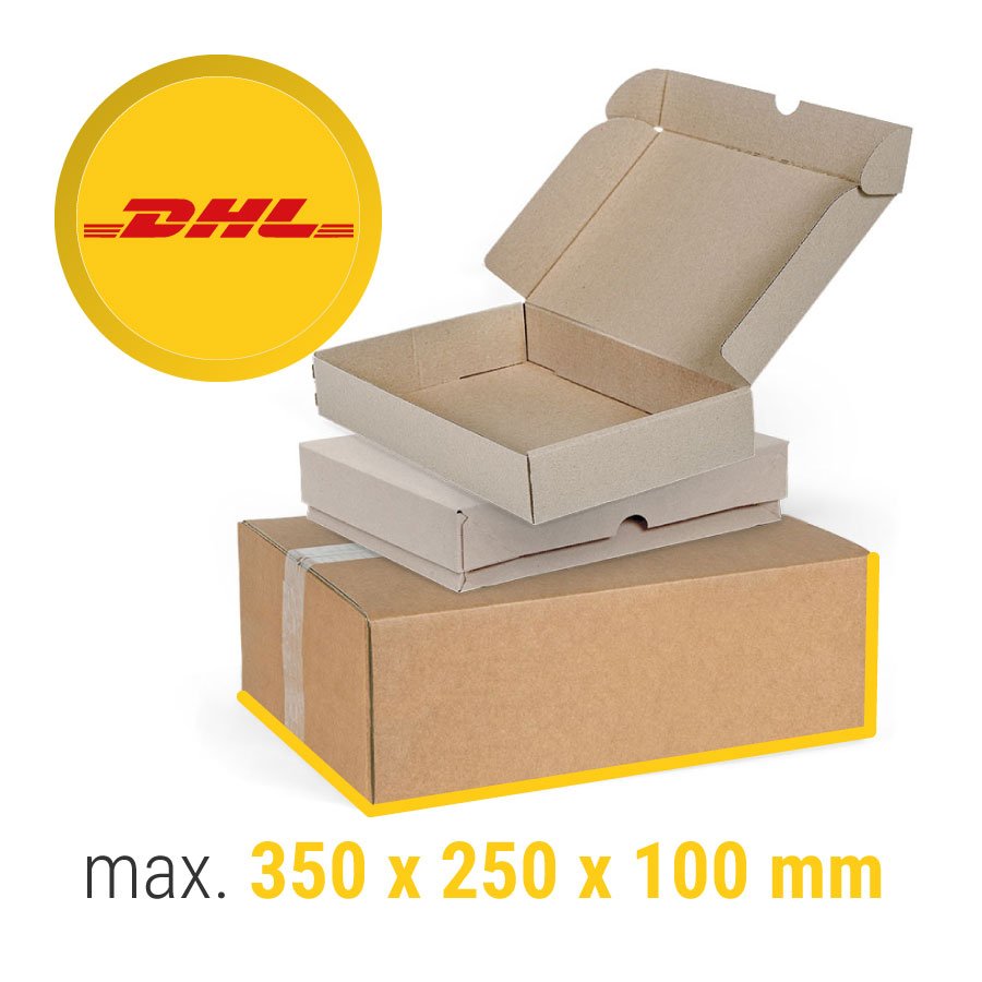 Hier finden Sie passende Kartons für das DHL Päckchen S Hier finden Sie passende Kartons für das DHL Päckchen S