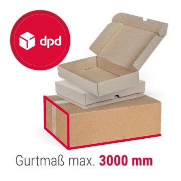 Hier finden Sie passende Kartons für die Paketgröße XL von DPD