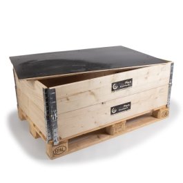 Wasserabweisender Holzdeckel für Paletten Aufsatzrahmen Wasserabweisender Holzdeckel für Paletten Aufsatzrahmen