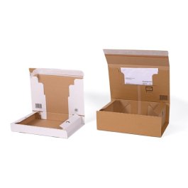E-Commerce Karton mit Begleitpapierfach E-Commerce Karton mit Begleitpapierfach