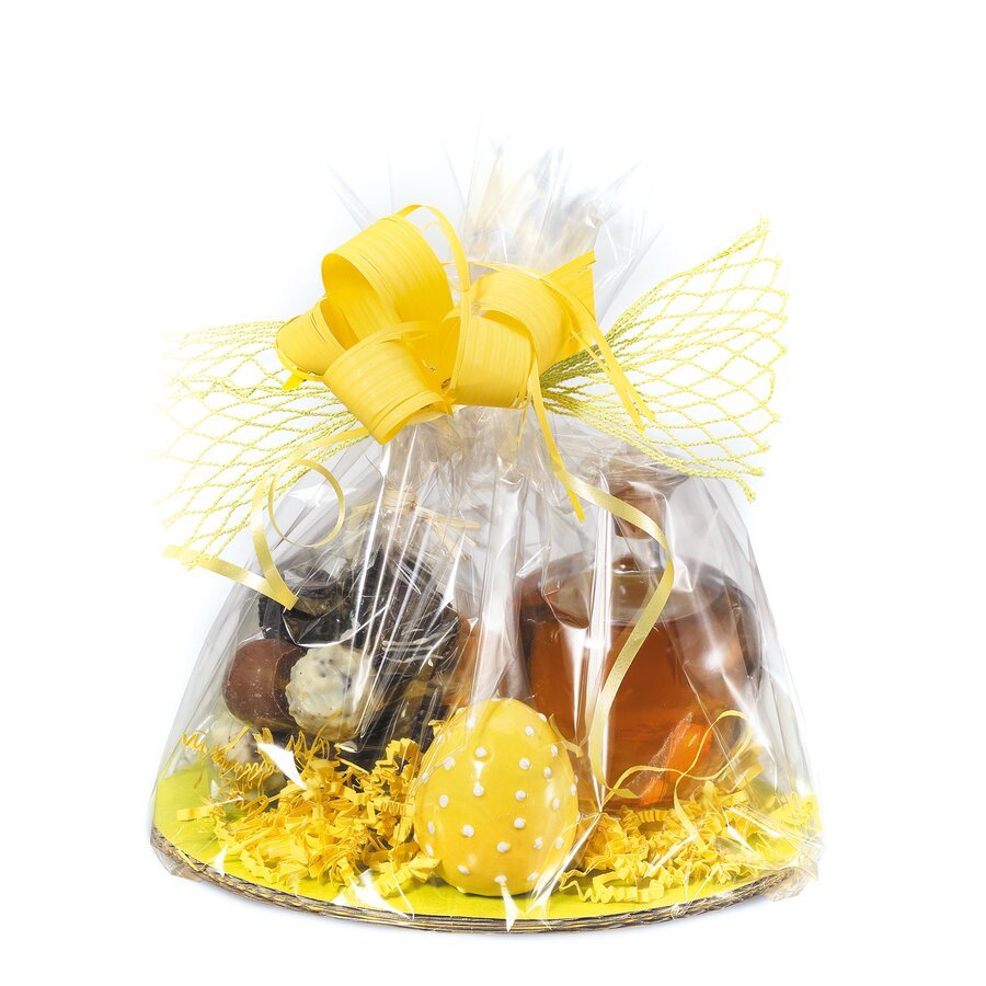 Dekotipp: Durch die durchsichtige Folie kommen die verpackten Geschenke besonders gut zur Geltung Dekotipp: Durch die durchsichtige Folie kommen die verpackten Geschenke besonders gut zur Geltung