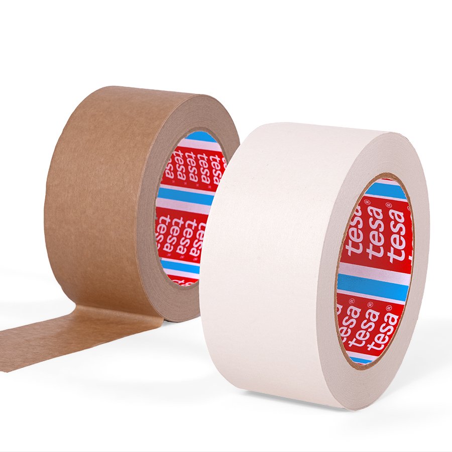 Recyclingfreundliches Papierklebeband zum nachhaltigen und umweltfreundlichen Verpacken Recyclingfreundliches Papierklebeband zum nachhaltigen und umweltfreundlichen Verpacken