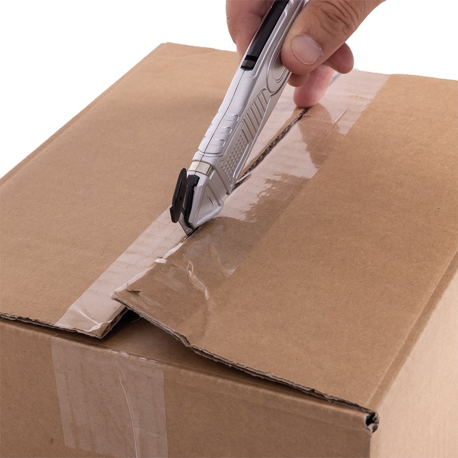 Ideal zum Öffnen von verklebten Kartonagen Ideal zum Öffnen von verklebten Kartonagen