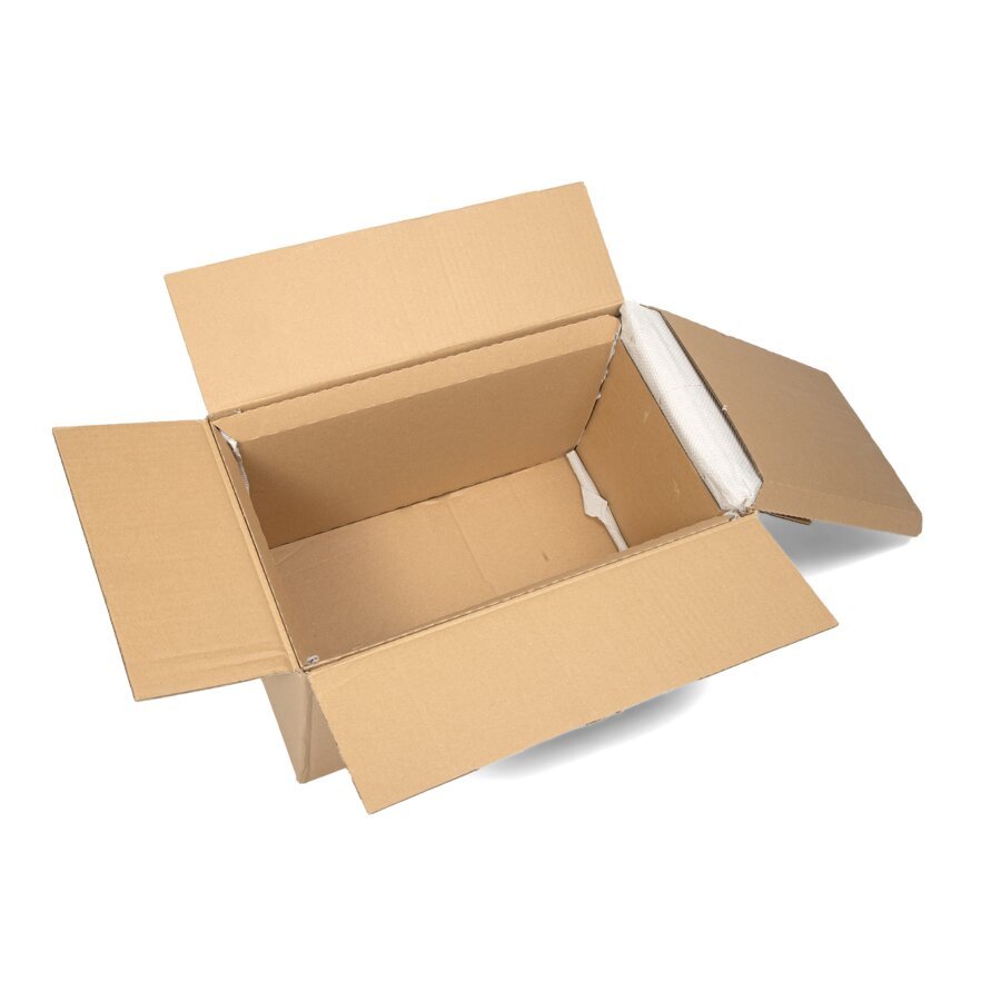 3-teilige Verpackung aus nachwachsenden Rohstoffen, als Styropor-Alternative