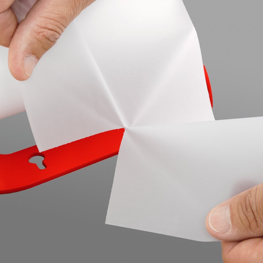 Einfach an der Perforation abzureißen Einfach an der Perforation abzureißen