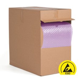 ESD-Luftpolsterfolie, antistatisch Spendebox ESD-Luftpolsterfolie, antistatisch Spendebox