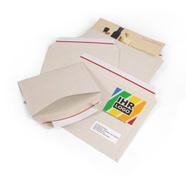 Kartonversandtaschen aus Graskarton, individuell bedruckt