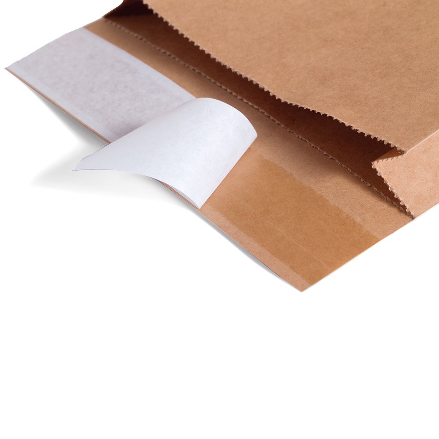 Schnelles Verschließen dank Selbstklebe-Verschluss Schnelles Verschließen dank Selbstklebe-Verschluss