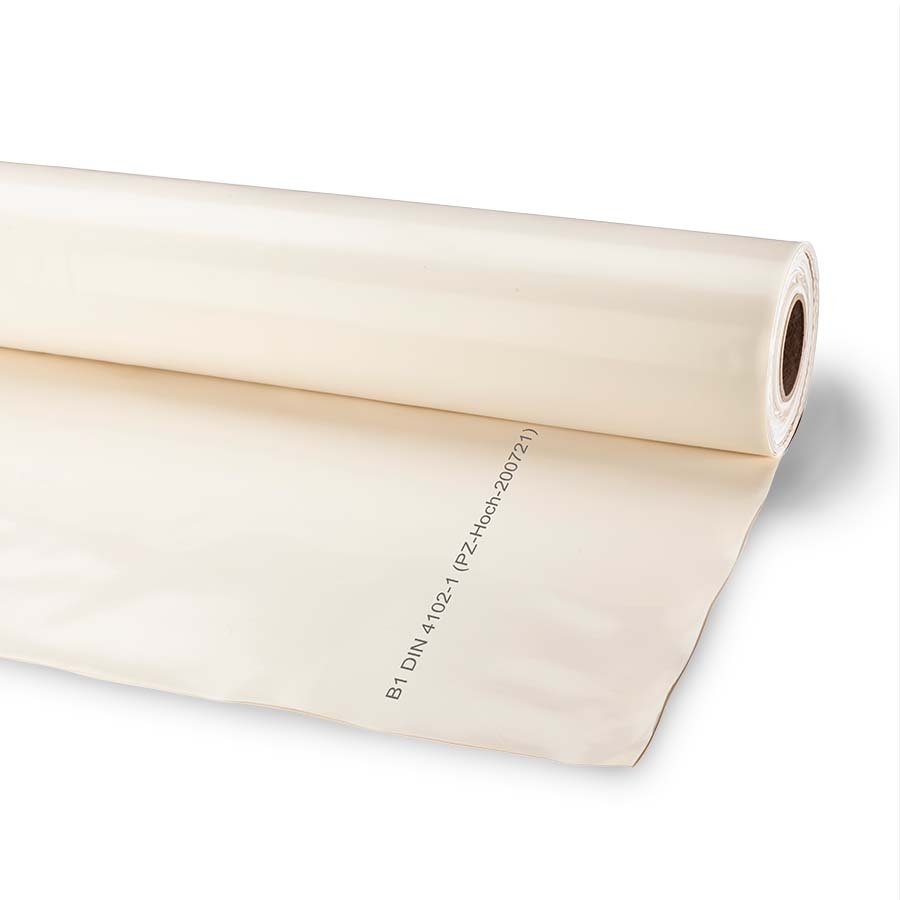 Schwer entflammbare Flachfolie der Brandklasse B1 Schwer entflammbare Flachfolie der Brandklasse B1