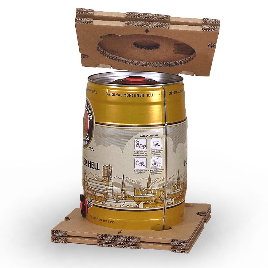 Die innenliegenden Fixiereinlagen stabilisieren das Fass Die innenliegenden Fixiereinlagen stabilisieren das Fass