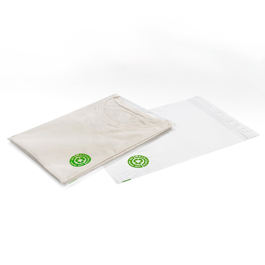 Umweltschonende Folienversandtaschen aus rLDPE Material Umweltschonende Folienversandtaschen aus rLDPE Material