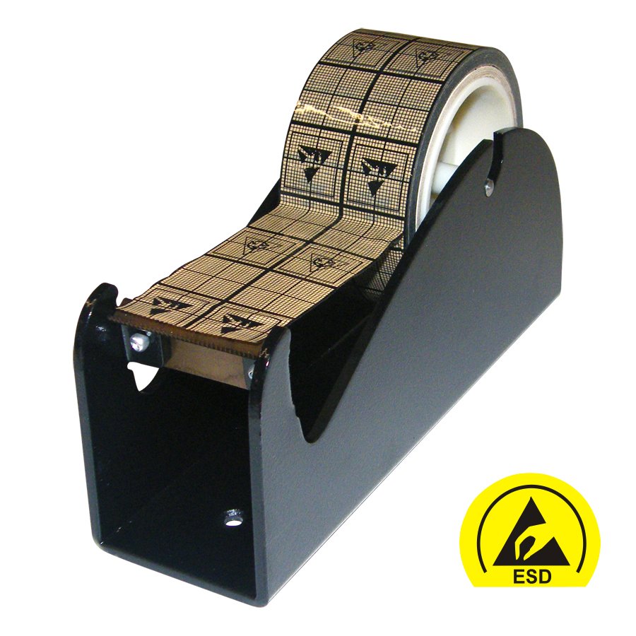 Standfester ESD-Tischabroller für 50 mm Bandbreite Standfester ESD-Tischabroller für 50 mm Bandbreite