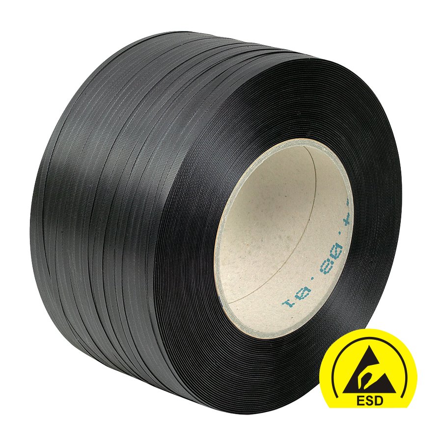 Schwarzes ESD Umreifungsband zum Umreifen von Maschinen Schwarzes ESD Umreifungsband zum Umreifen von Maschinen