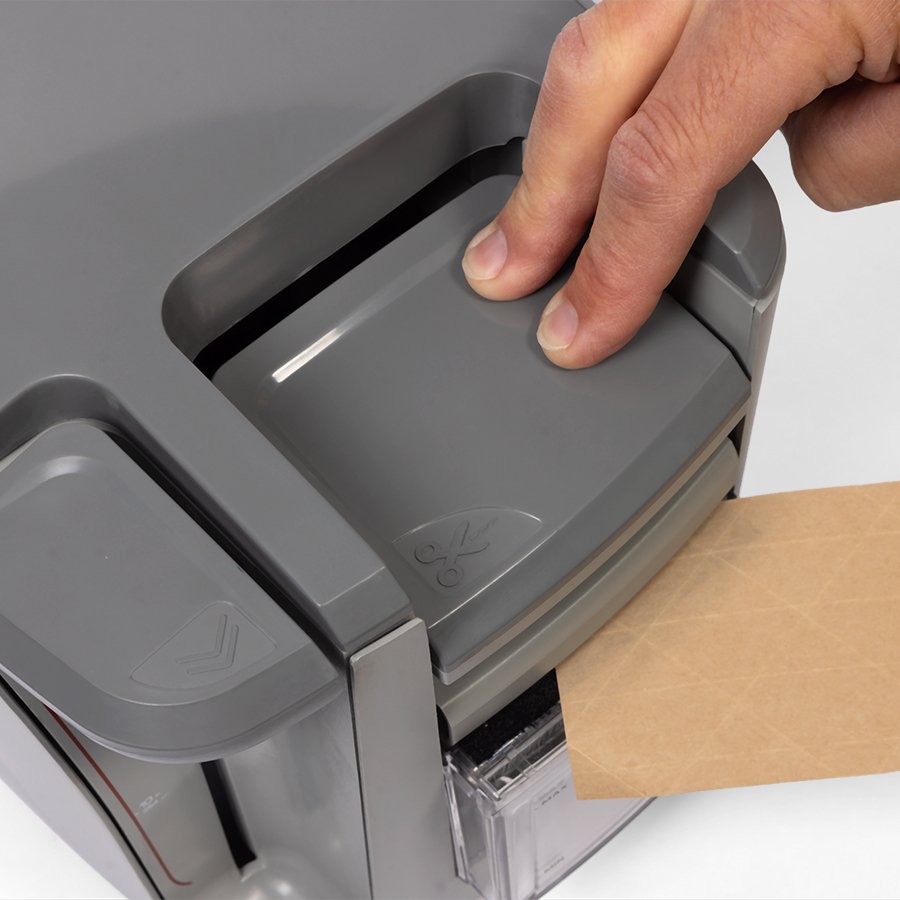 Mit praktischer Abschneidfunktion per Knopfdruck Mit praktischer Abschneidfunktion per Knopfdruck