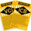 Kennzeichnung ICB / VCI geschützt Gelbes Etikett mit schwarzer Aufschrift Kennzeichnung VCI / ICB