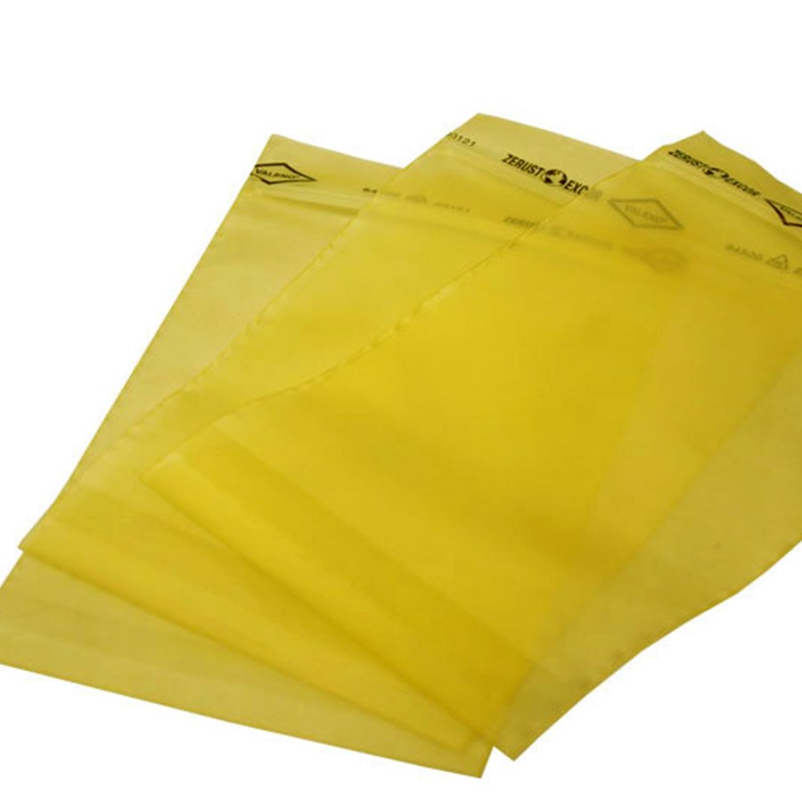 EXCOR VCI-Flachbeutel für kleine Metallteile zum Schutz vor Korrosion EXCOR VCI-Flachbeutel für kleine Metallteile zum Schutz vor Korrosion