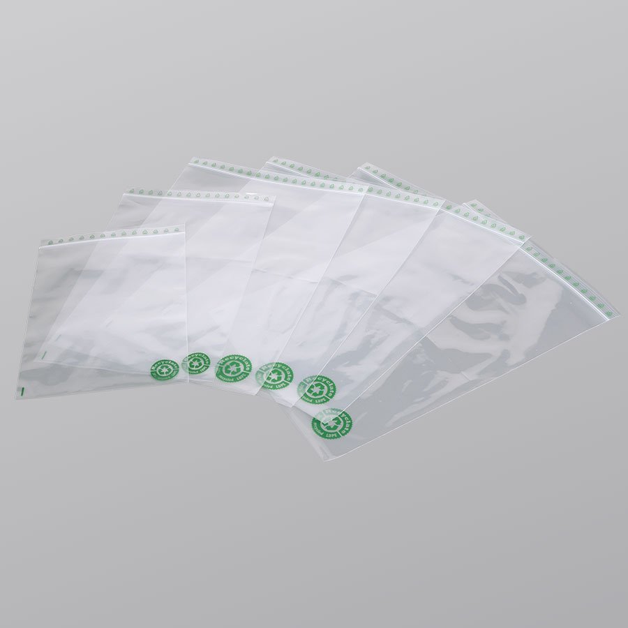 Druckverschlussbeutel, recycelt