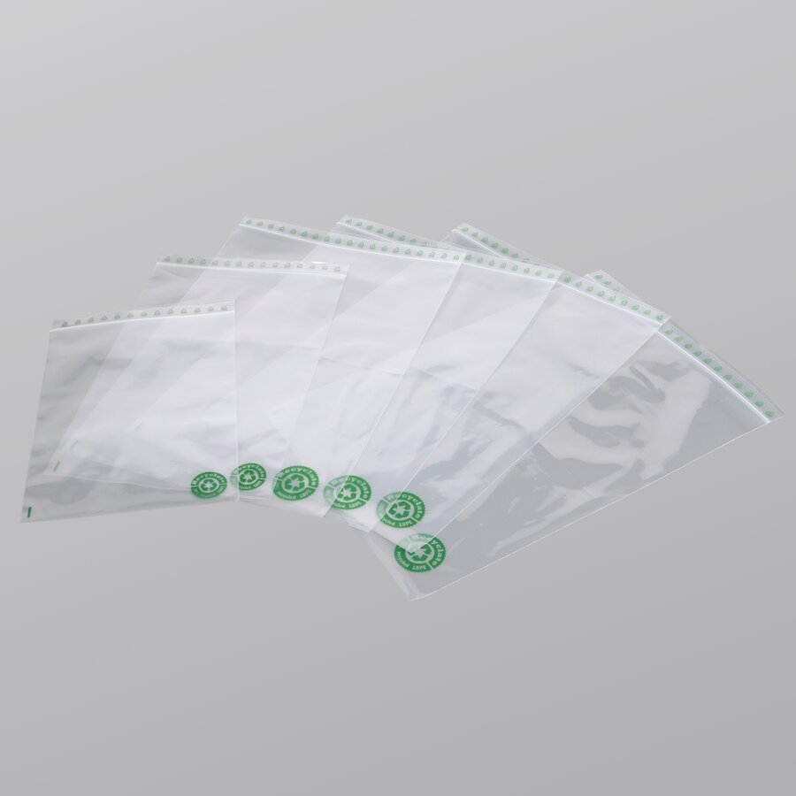 Druckverschlussbeutel, recycelt